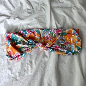 stone fox swim twisted bandeau top